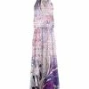 Lily | Lavender & Pink Floral Blouson Maxi Dress - Women