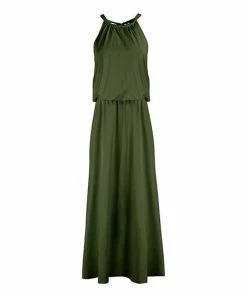 Lily | Green Blouson Maxi Dress - Women & Plus