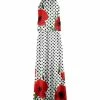 Lily | White & Red Polka Dot Floral Blouson Maxi Dress - Women & Plus