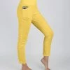 Lily | Yellow High-Waist Pocket Leggings - Women