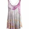 Lily | Pink & Orange Abstract Sleeveless Tunic - Women