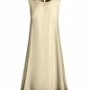 Lily | Cream Keyhole-Back Sleeveless Dress - Plus