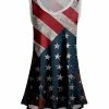 Lily | Red & Navy Stars Stripes Sleeveless Scoop Neck Tunic - Women