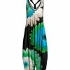 Lily | Black & Green Floral Racerback Harem Jumpsuit - Women
