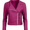 Lily | Fuchsia Moto Jacket - Women