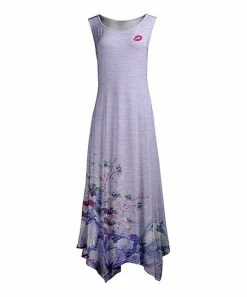 Lily | Lavender & Pink Floral Sleeveless Maxi Dress - Women