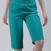 Lily | Turquoise Capri Pants - Plus
