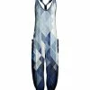 Lily | Navy & Aqua Gradient-Diamond Racerback Jumpsuit - Women