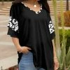 Lily | Black & White Leopard Ruffle-Sleeve V-Neck Tunic - Women & Plus