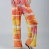 Lily | Orange & Yellow Tie-Dye Pocket Palazzo Pants - Women