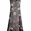 Lily | Gray & Pink Floral Sleeveless Shift Dress - Women & Plus