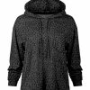 Lily | Gray & Black Leopard Patch-Pocket Hoodie - Women & Plus