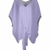 Lily | Light Lavender Tie-Hem Dolman Tunic - Plus