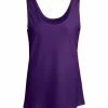 Lily | Purple Scoop Neck Tank - Plus