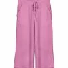 Lily | Light Pink Pocket Capri Lounge Pants - Women