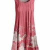 Lily | Pink & Rose Floral Ruched-Neck Sleeveless Tunic - Women