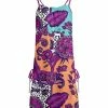 Lily | Purple & Orange Laurel Tie-Accent Sleeveless Tunic - Women