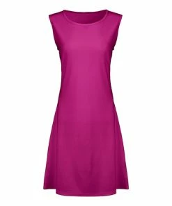 Lily | Fuchsia A-Line Dress - Women
