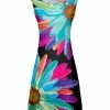 Lily | Black & Blue Floral A-Line Dress - Women & Plus