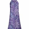 Lily | Purple & Lavender Abstract Yoke Dress - Plus