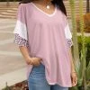 Lily | Rose Leopard Layered-Sleeve V-Neck Tunic - Plus