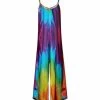 Lily | Purple & Turquoise Tie-Dye Sleeveless Wide-Leg Jumpsuit - Plus