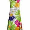 Lily | Green & Yellow Floral Sleeveless Shift Dress - Women & Plus