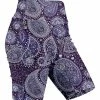 Lily | Purple & Lavender Paisley Bike Shorts - Plus