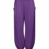 Lily | Purple Side-Pocket Harem Pants - Women