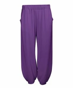 Lily | Purple Side-Pocket Harem Pants - Women