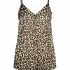 Lily | Beige Leopard V-Neck Tank - Plus