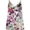 Lily | Purple Multicolor Floral V-Neck Tank - Women