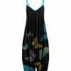Lily | Black & Blue Butterfly Harem Jumpsuit - Plus