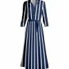 Lily | Navy & White Stripe Belted Shirt Dress - Women & Plus