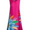 Lily | Pink & Blue Floral Sleeveless Shift Dress - Women & Plus