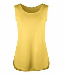 Lily | Yellow Side-Slit Tank - Women