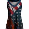 Lily | Red & Navy Stars & Stripes Yoke Tank - Women