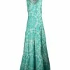 Lily | Turquoise & Mint Medallion Sleeveless Maxi Dress - Women