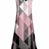 Lily | Rose & Gray Diamond Sleeveless A-Line Dress - Women & Plus