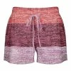 Lily | Mauve & Pink Knit-Print Color Block Shorts - Women & Plus