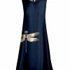 Lily | Teal & Beige Dragonfly Sleeveless Shift Dress - Women & Plus