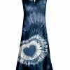 Lily | Blue & White Tie-Dye Heart Sleeveless A-Line Dress - Women & Plus