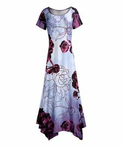 Lily | Purple & Lavender Floral Maxi Dress - Women & Plus