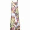 Lily | Yellow & Pink Tie-Dye Sleeveless Wide-Leg Jumpsuit - Women