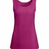 Lily | Fuchsia Scoop Neck Tank - Plus