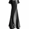 Lily | Black & Gray Swirl Handkerchief Maxi Dress - Women & Plus
