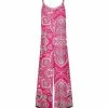 Lily | Pink & White Paisley Sleeveless Wide-Leg Jumpsuit - Women