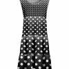 Lily | Black & Gray Polka Dot Tiered Sleeveless Tunic - Women