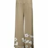 Lily | Beige & White Floral Palazzo Pants - Women