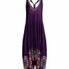 Lily | Purple & Fuchsia Floral Racerback Harem Jumpsuit - Women